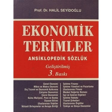 ekonomik terimler ansiklopedik sozluk kitabi ve fiyati ekonomik terimler ansiklopedik sozluk kitabi ve fiyati