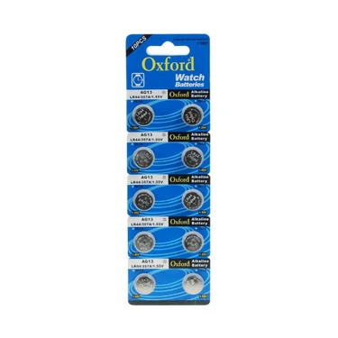 Oxford Ag13 Lr44 Sr1154 Alkaline Düğme Pil 10