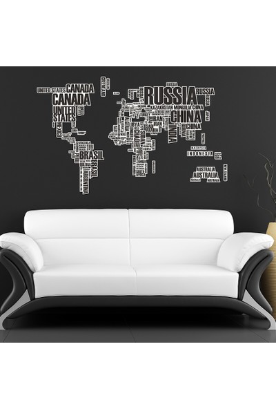 Besta Dünya Haritası Duvar Sticker