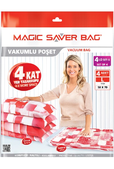 Magic Saver Bag 4 Lü Seyahat Seti - 1