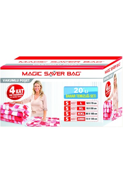 Magic Saver Bag 20'li "Bahar Temziliği Seti"