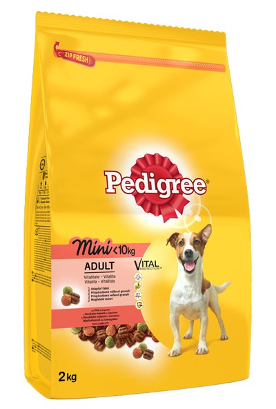 Pedigree Küçük Cins Biftekli ve Sebzeli Kuru Köpek Maması 2 Kg