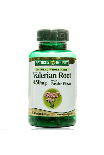 Nature'S Bounty Valerian Root With Passion Flower 450 Mg 100 Kapsül