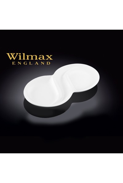 Wilmax 3 Bölmeli Oval Serivs Tabağı, 31,5*18,5Cm.