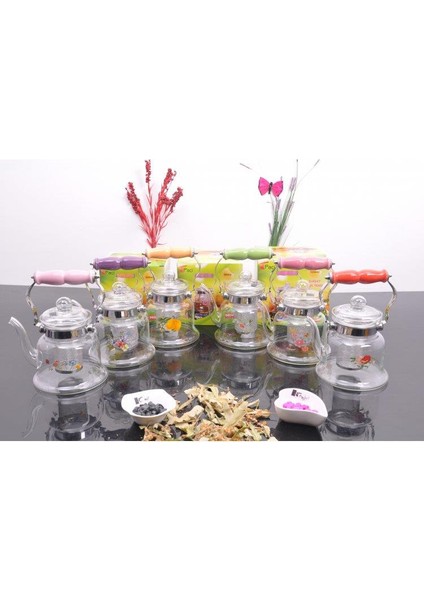 Isıya Dayanıklı Cam Demlik Büyük Boy 1200 Ml