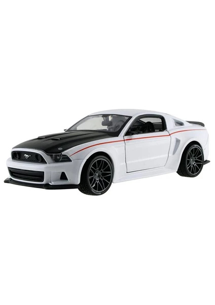 Maisto 2014 Ford Mustang Street Racer 1:24 Model Araba S/E Beyaz