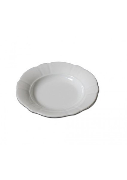 İkram Dünyası Oluklu Pilav-Yemek Tabağı 18cm Thermoset Kırılmaya Dayanıklı