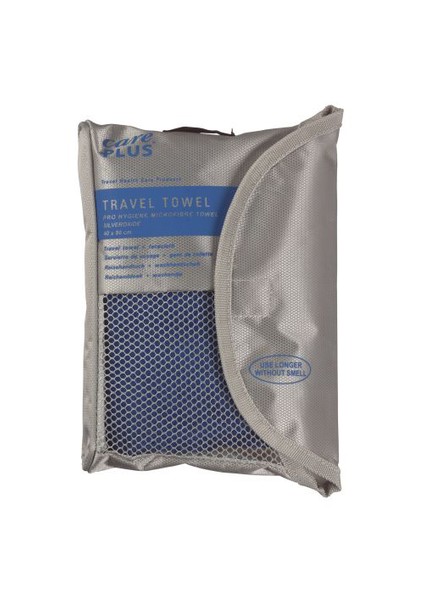 Çantalı Mavi Kamp Havl.Hijyenik Mikrofibre 40x80 c