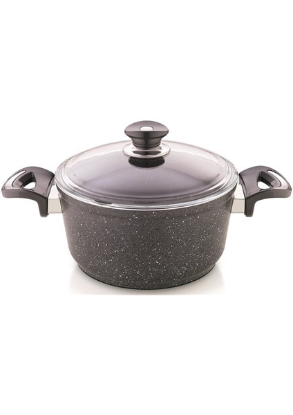 Granit Tencere Gri 22 cm