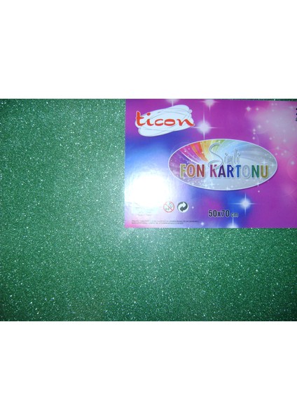 Ticom Simli Fon Kartonu 50*70Cm Yeşil