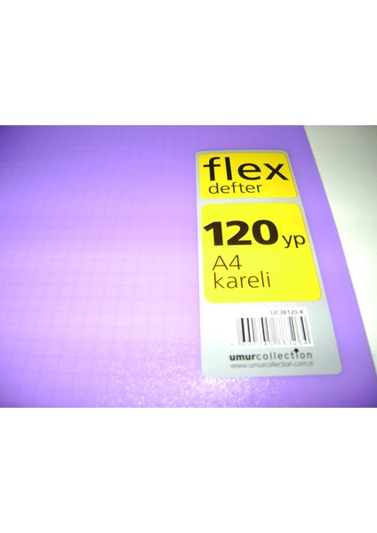 Flex A4 120Yp Kareli Pp Kapak
