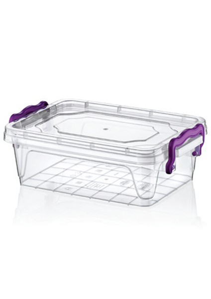 Plastik 2Lt Dikdörtgen Multi Box Saklama Kabı 6 lı(21112)