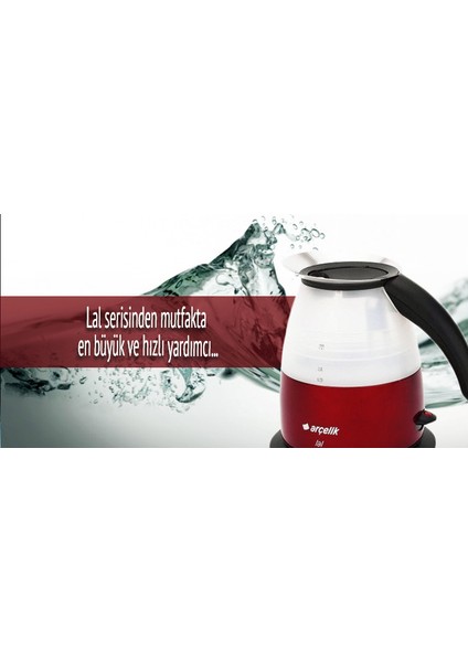 K 8005 Lal Serisi Kettle Kırmızı