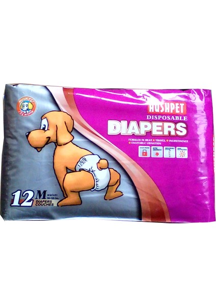 7-16 kg arası Köpekler İçin Bağlamalı Çiş Pedi 12'Lİ