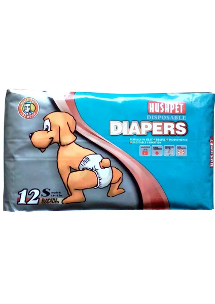 2-7 kg arası Köpekler İçin Bağlamalı Çiş Pedi 12'Lİ