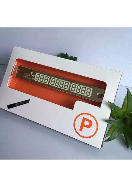 Fosforlu Araç Telefon Park Numaratörü (Silver)