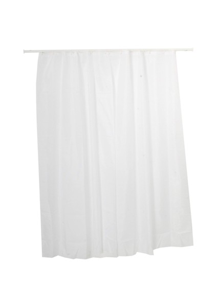 Polyester Beyaz Banyo Perdesi