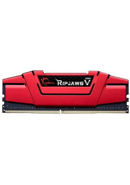 GSKILL RipjawsV Kırmızı DDR4-2400Mhz CL15 16GB (1X16GB) SINGLE (15-15-15-35) 1.2V (F4-2400C15S-16GVR)