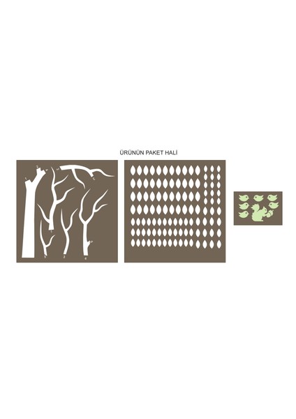 Düşen Yapraklar Duvar Sticker modelleri