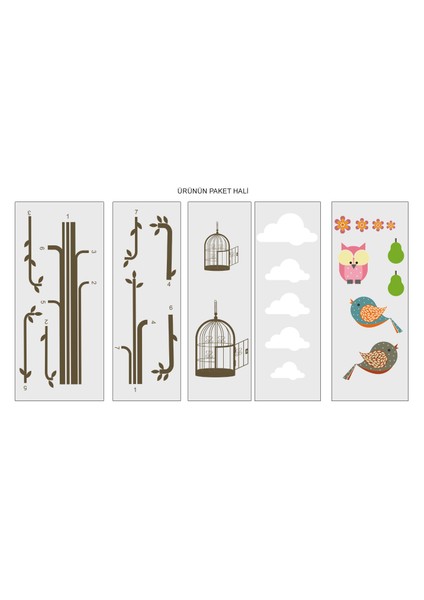 Kafesler Duvar Sticker modelleri