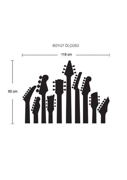 Gitar Sapları Duvar Sticker