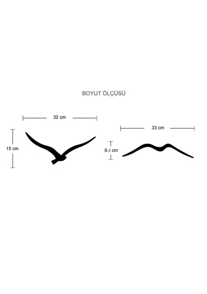 Siyah Beyaz Kuşlar Duvar Sticker fiyatları