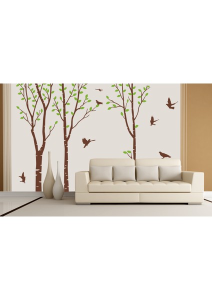 Kuşlar Ormanda Duvar Sticker