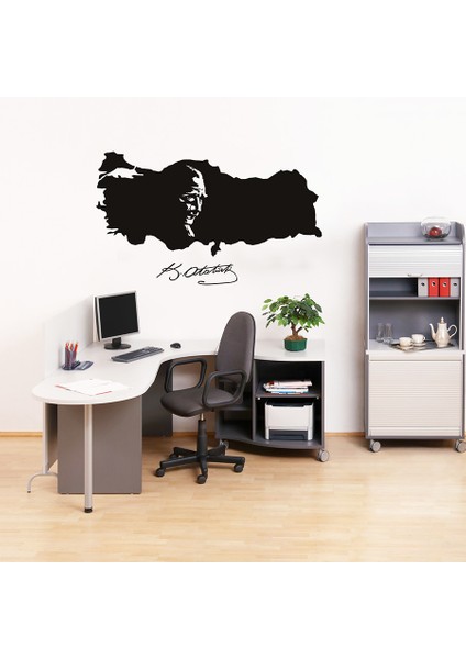 Türkiye Haritası ve Atatürk Duvar Sticker fiyatları