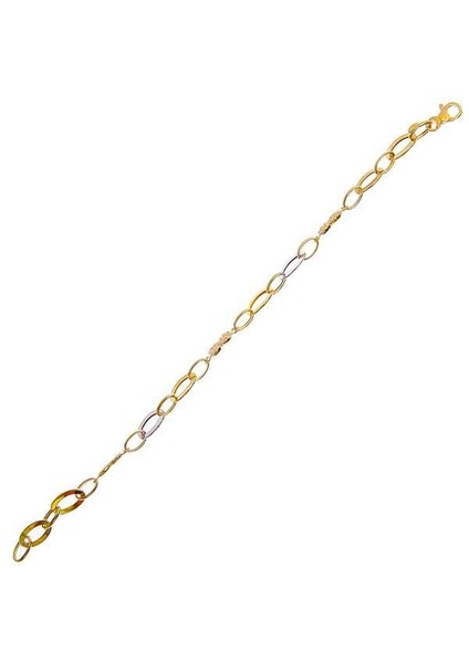 Hafif Hallow Bileklik 4,25 Gram 14 Ayar Altın