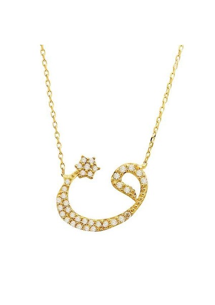 Vav Kolye 2,35 Gram 14 Ayar Altın