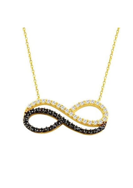 Kolye Sonsuzluk Yin Yang 2,28 Gram 14 Ayar Altın
