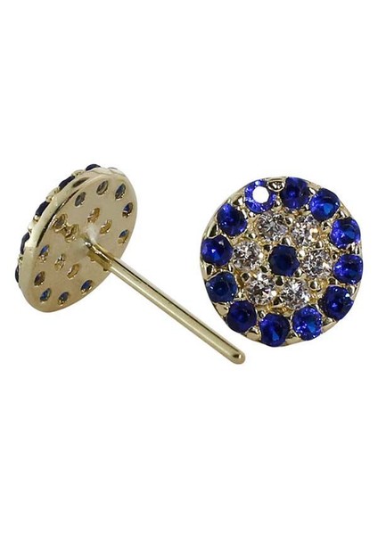 Küpe Sosyetegözü 0,87 Gram 14 Ayar Altın