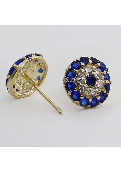 Küpe Sosyetegözü 0,99 Gram 14 Ayar Altın