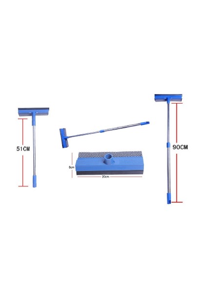 Teleskopik Cam Silme Aparatı Uzun Metal Alaşımlı Hafif Yapı ile Temizlik Kolaylığı indirimleri