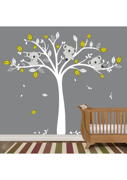 Beyaz Ağaç Duvar Sticker