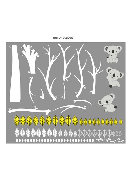 Beyaz Ağaç Duvar Sticker fırsatları