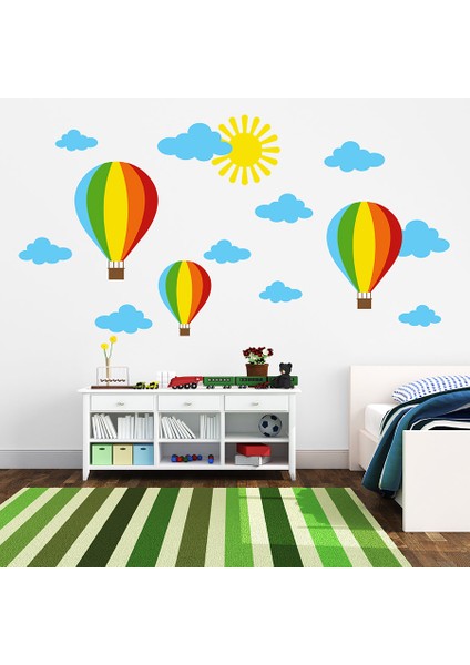 Renkli Balon Duvar Sticker