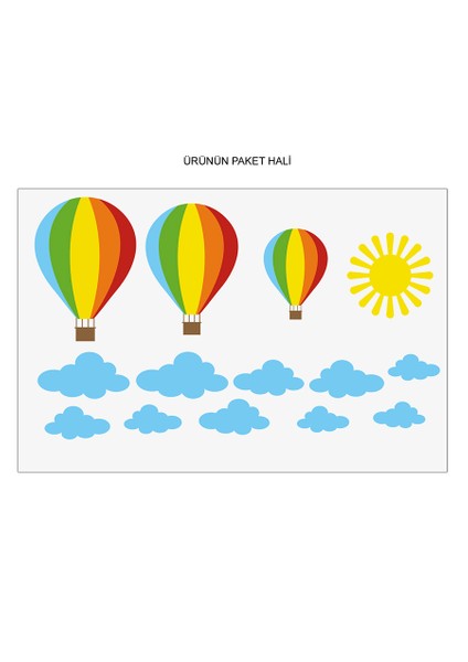 Renkli Balon Duvar Sticker fiyatları