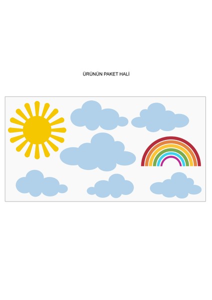 Bulutlar Duvar Sticker modelleri