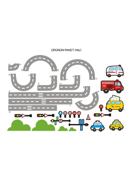 Trafik Duvar Sticker modelleri