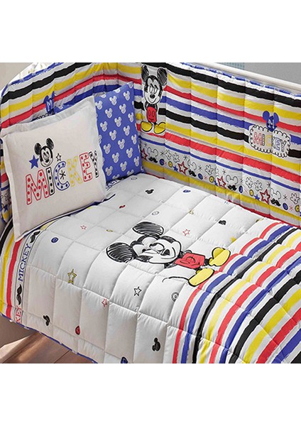Disney Mickey Skecth Bebek Tek Kişilik Ranforce Uyku Seti - Desenli