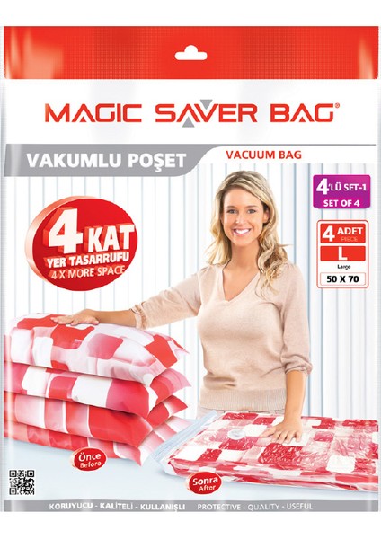 Magic Saver Bag 4 Lü Seyahat Seti - 1