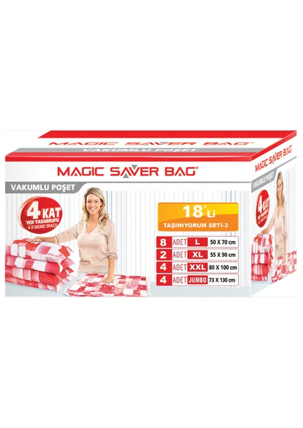 Magic Saver Bag 18 Li "Taşınıyorum Seti" -2