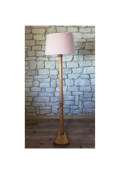 Torna Bacaklı Lambader Naturel Renk Ayak-Pudra Başlık K110