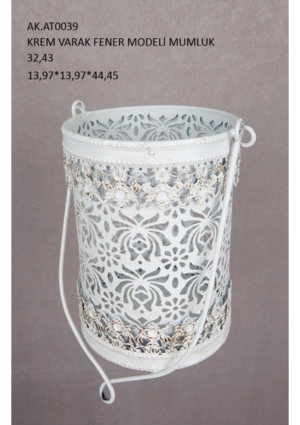 Krem Varak Fener Modeli Mumluk