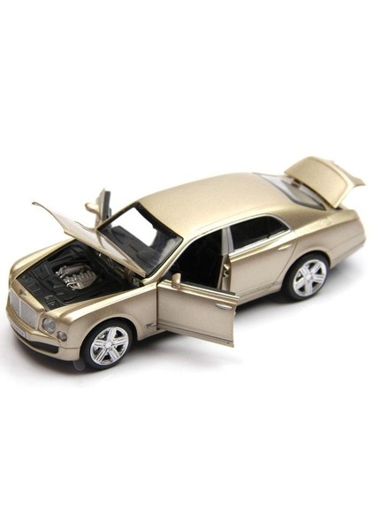 Bentley 1:32 Altın Rengi Çek Bırak Metal Araba (Sesli Işıklı)