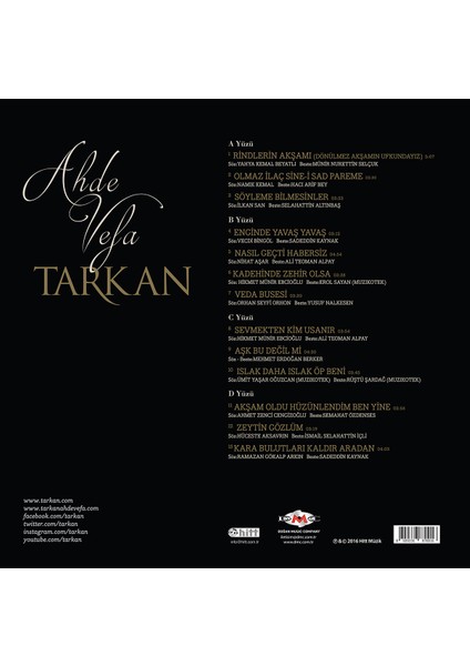 Tarkan - Ahde Vefa (Plak)