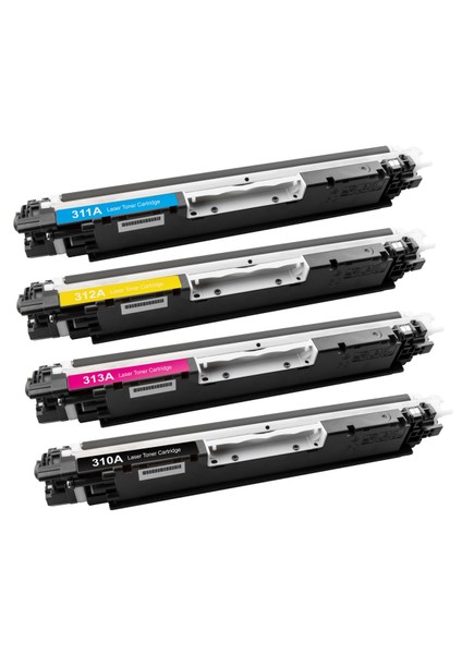 Hp LaserJet Pro CP1025 4 Renk  Renkli Toner  4 lü Ekonomik Paket Muadil Yazıcı Kartuş 