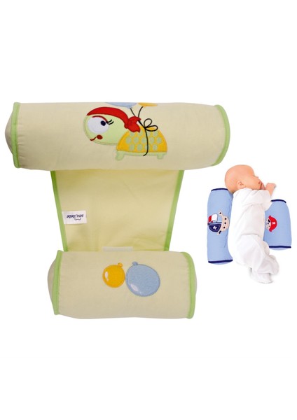 Yuvarlak Güvenli Yan Yatış Yastığı Yeşil