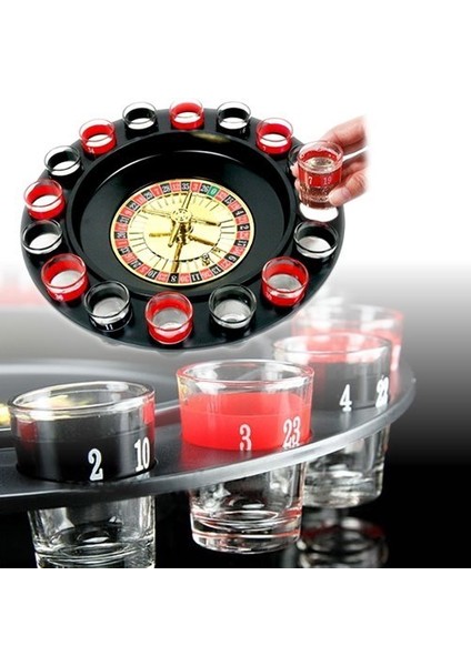 Drinking Roulette - Rulet Shot Oyunu - 6 Bardaklı